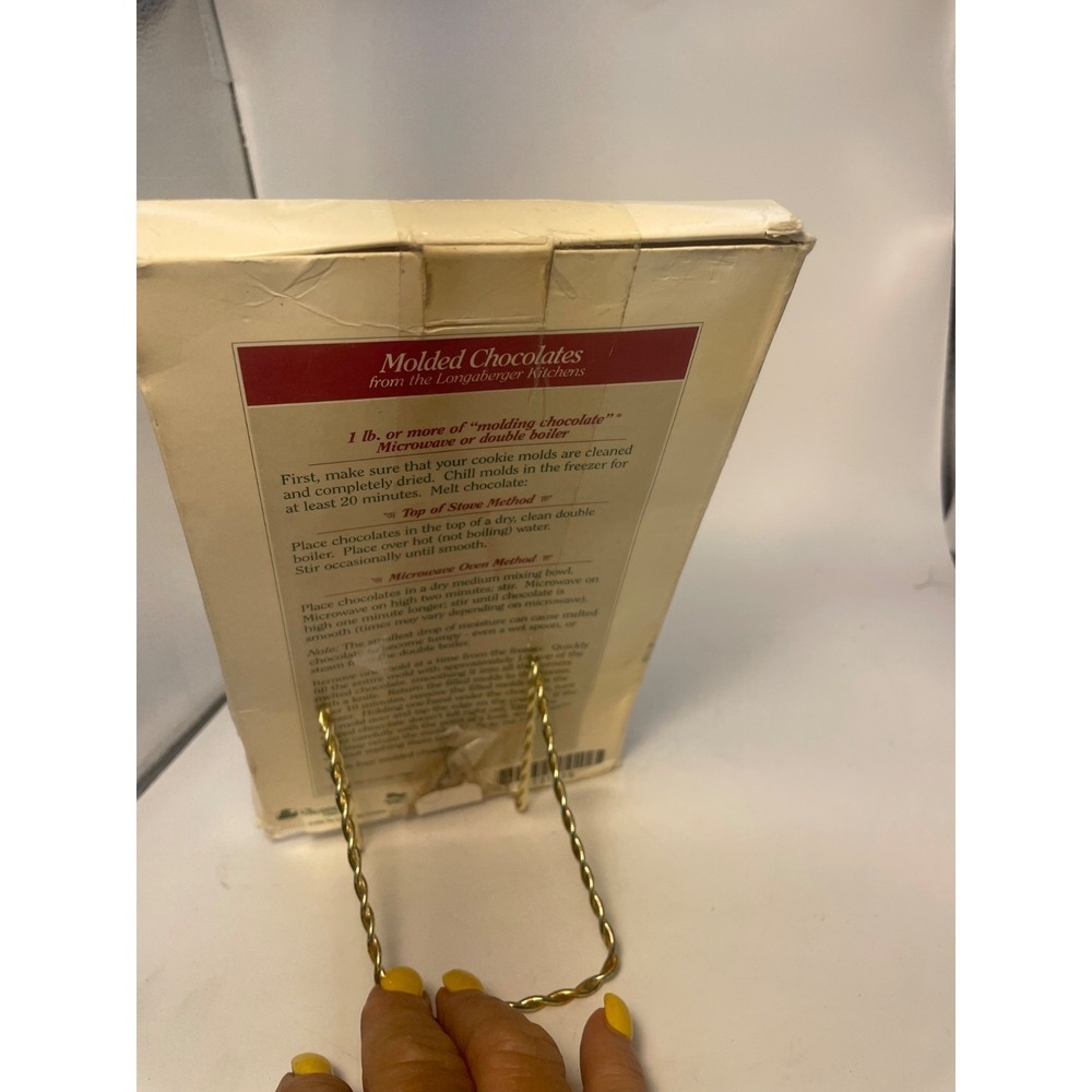 Longaberger 1994 HOPE Pottery Angel Series Cookie Mold with Box - Picture 5 of 8
